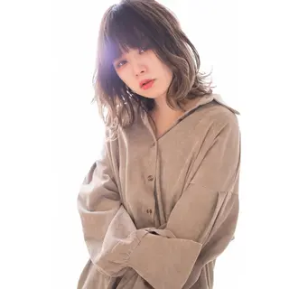 ミディアム 黒崎 伸治のヘアスタイル
