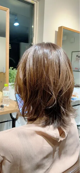 ミディアム 安藤 勇大のヘアスタイル