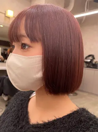 ショート カラー ヘアアレンジ 💗横浜美容室 💗HARUNAのヘアスタイル