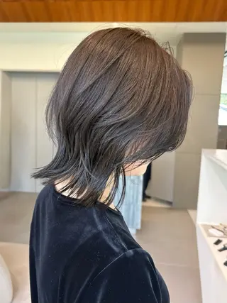 ミディアム 💡曲がるストレート /レイヤー松本隼人のヘアスタイル