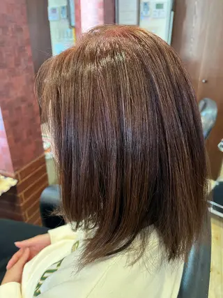 ミディアム カラー 織田 英之のヘアスタイル