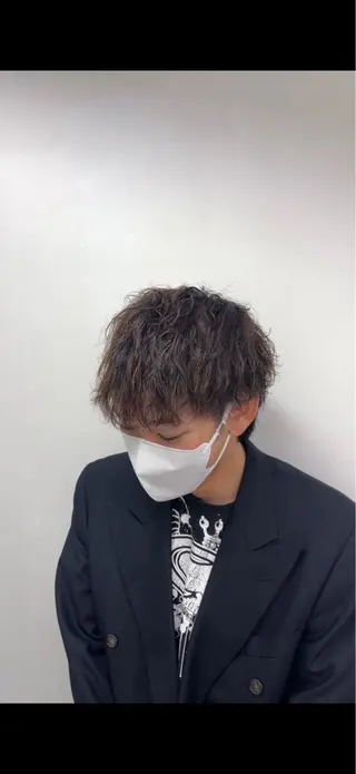 パーマ メンズカット＆ 艶カラー/有馬のヘアスタイル