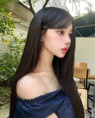 ロング カラー パーマ ヘアアレンジ メンズ 上品＆韓国風 🥀海心🥀のヘアスタイル