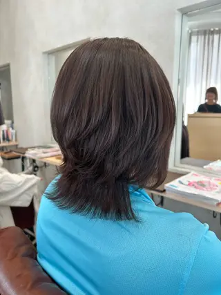 ミディアム 溝口 右京のヘアスタイル