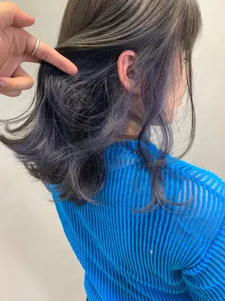 ミディアム カラー レイヤー/大人メンズ パーマ🌀 平島拓也のヘアスタイル