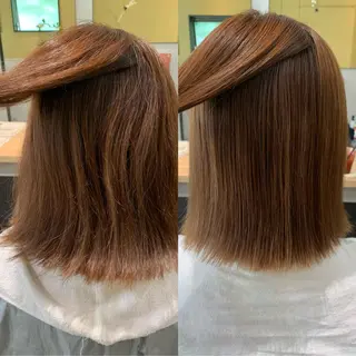 ショート パーマ hubhair レイヤー/透明感のヘアスタイル