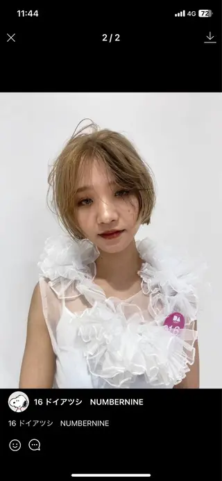 ショート カラー 札幌ブリーチカラー/ ダブルカラー/ドイのヘアスタイル