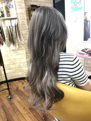 ロング カラー お→の さとしのヘアスタイル