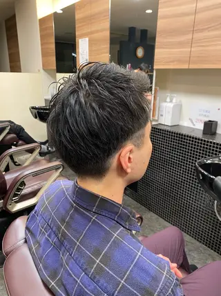 ショート メンズ メンズパーマモデル 大募集中のヘアスタイル