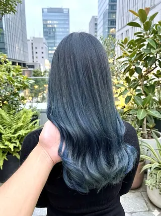 セミロング カラー 海外Style🌱 KOHEIのヘアスタイル