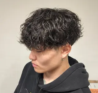 ショート パーマ メンズ 【イケメン風パーマ】 SHOFYのヘアスタイル