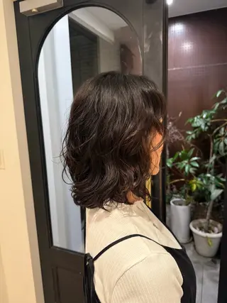 ミディアム パーマ パーマ無料モデル様 募集中💖ゆりのヘアスタイル