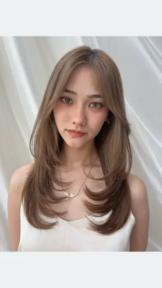 ミディアム 島田 亜季のヘアスタイル
