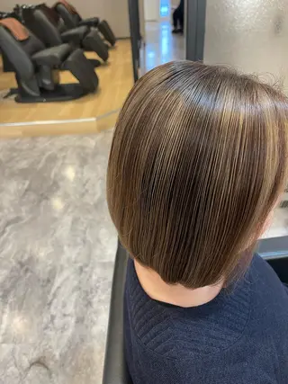 ミディアム カラー 猪ノ原 弘子のヘアスタイル