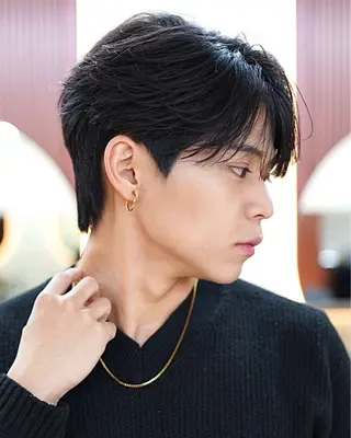 ショート パーマ メンズ 渡辺 涼雅のヘアスタイル