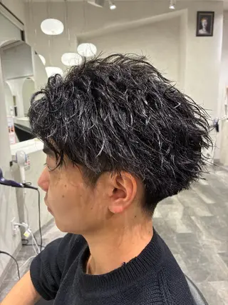 パーマ メンズ 大山 透輝のヘアスタイル