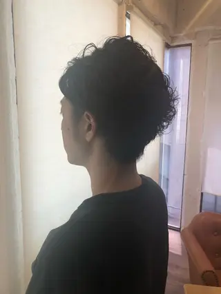 パーマ メンズ ささざわ あやこのヘアスタイル