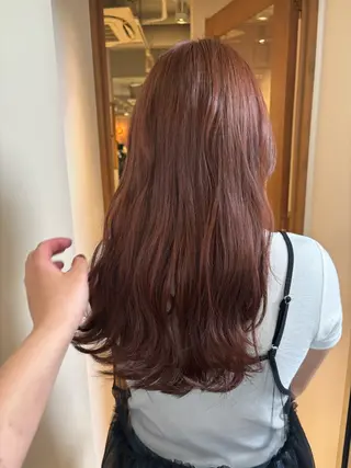 ロング カラー mei|顔まわり ×透明感カラーのヘアスタイル