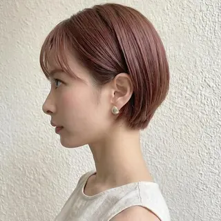 ショート 庭木華瑠🐾ボブ🧡 透明感カラー✨のヘアスタイル