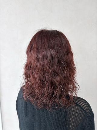 ミディアム カラー パーマ 🌼似合わせカラー / Misaki🌼のヘアスタイル