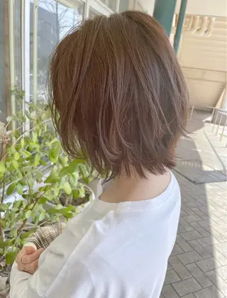 ミディアム カラー 艶感/透明感カラー Jinのヘアスタイル