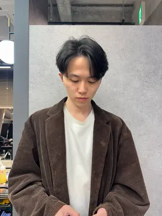ショート パーマ メンズ 早瀬裕之 パーマのヘアスタイル