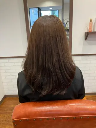 ミディアム パーマ 美容室 ベルナのヘアスタイル