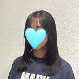 ミディアム 艶カラー/アレンジ 💟すなおのヘアスタイル
