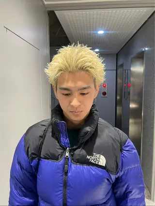 ショート カラー パーマ メンズ 🔥メンズ 特化🔥菊水皐暉🔥のヘアスタイル