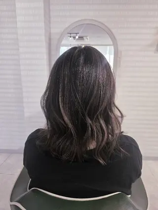 セミロング ハイライトならお任せ 福田 将太のヘアスタイル
