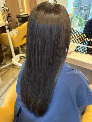 ロング カラー 白髪ぼかし大人メンズ 根本零のヘアスタイル