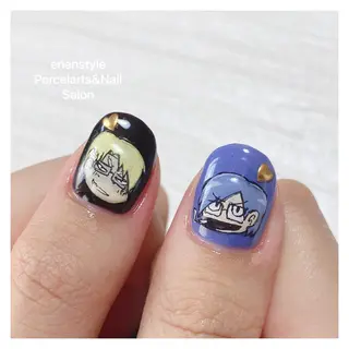 ミディアム ネイル 🐾enen style 🐾のネイルデザイン