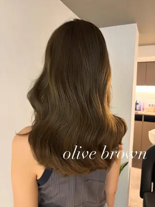 セミロング カラー 🎀韓国ヘア× 透明感カラー🎀正源のヘアスタイル