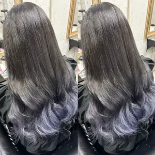 ロング カラー Rin♡透明感ピンク 🎀白肌ラベンダーのヘアスタイル