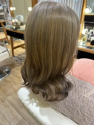 セミロング 韓国ヘアー🇰🇷 MIWAのヘアスタイル