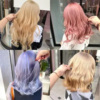 セミロング カラー 町田ブリーチ特化 MANATOのヘアスタイル