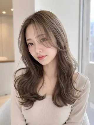 ロング EARTH 市野のヘアスタイル