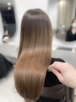 ロング カラー 髪質改善、縮毛矯正 店長浅野太郎のヘアスタイル