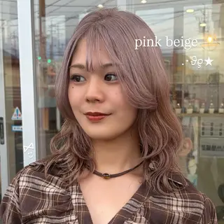 カラー 淡色┊︎ナチュラル 🧁奈那美🧁*.゜のヘアスタイル