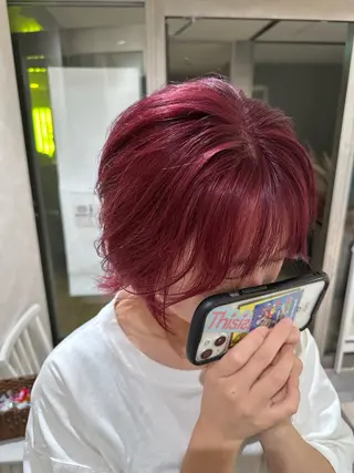 ショート カラー デザインカラー🎨 下北沢 / 磯部のヘアスタイル