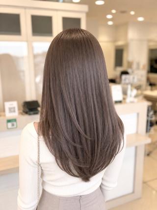 セミロング カラー パーマ 金子 直樹のヘアスタイル