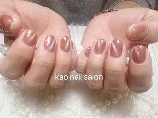 ネイル kao nail マグネット/長さだしのネイルデザイン