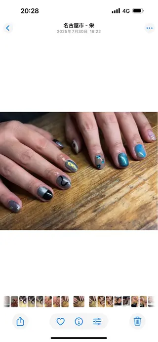 ネイル Mai :矢場町 ニュアンス🌿アートのネイルデザイン