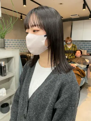 ミディアム 👑ボブはお任せ ミヤノ👑のヘアスタイル