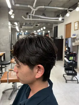 パーマ メンズ 下北沢メンズパーマ 特化園田 楓莉のヘアスタイル