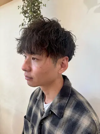 パーマ メンズ メンズ特化 古賀陸斗のヘアスタイル