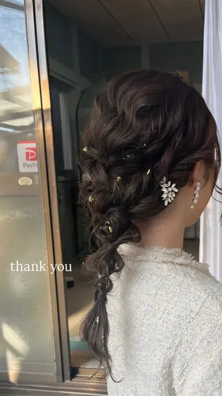ミディアム カラー ヘアアレンジ Amour Akala.hkのヘアスタイル
