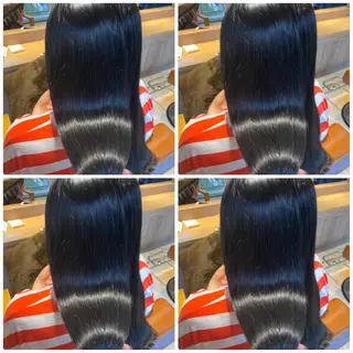 カラー 🩵盛れる顔周り/ 艶カラーemi🩵のヘアスタイル