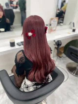 ロング カラー ヘアアレンジ 暖色/ブリーチなし カラー/Anri🌹のヘアスタイル