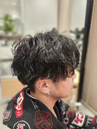 パーマ メンズ 💜艶髪カラー💜 🎶富川美希🎶のヘアスタイル